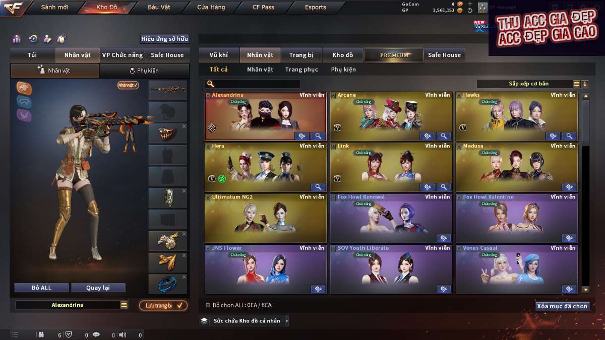 shop acc cf uy tin gia re